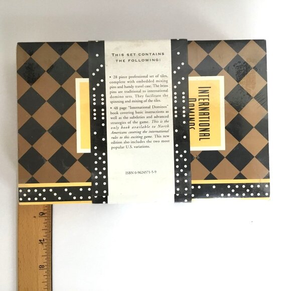 VTG Factory Sealed International 28 Piece Domino Strategies Book Travel Case DAD - Picture 7 of 7